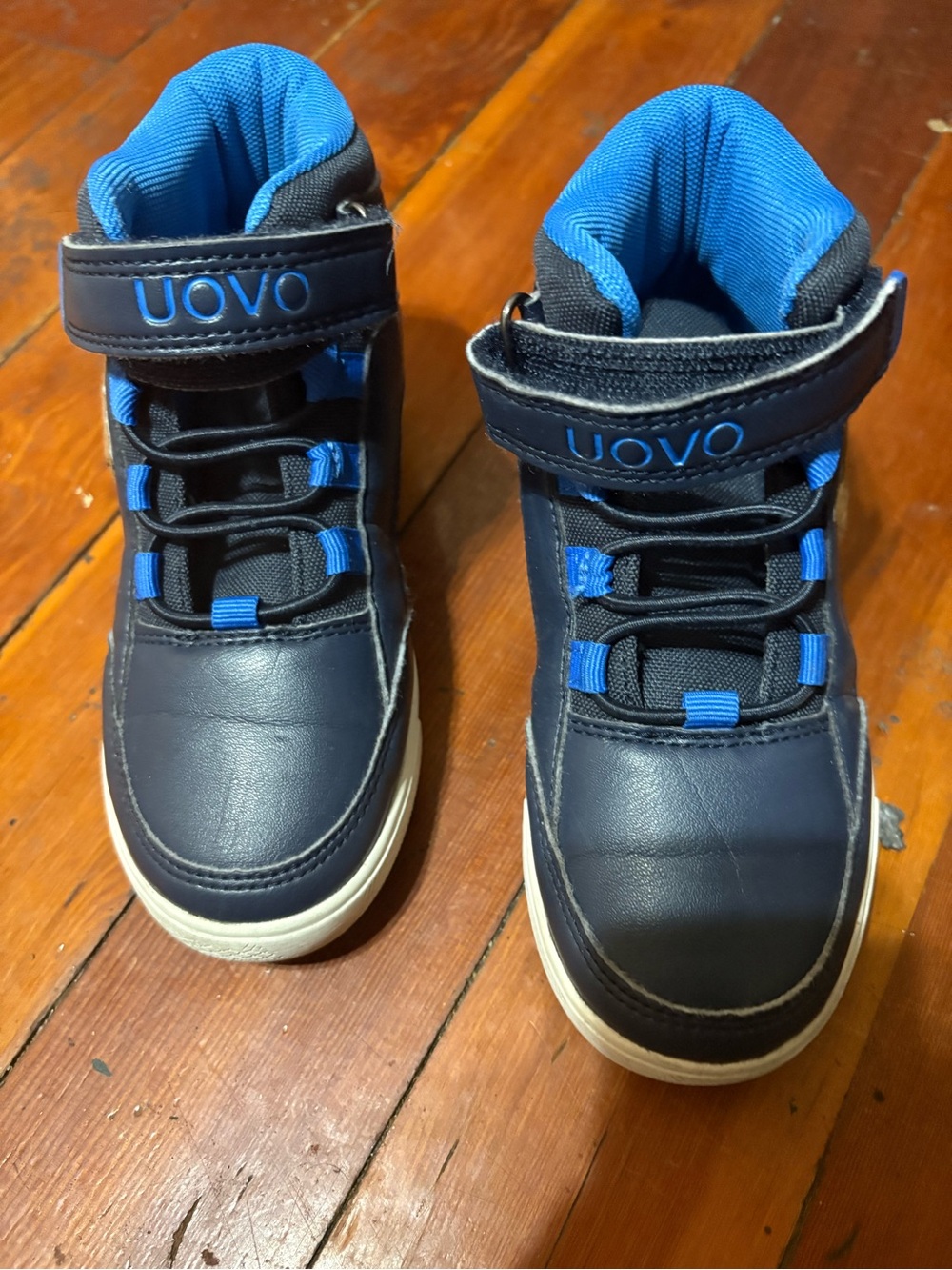 UOVO Kids Navy and Blue High-Top Sneakers